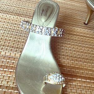 Blossom collection rhinestone heels